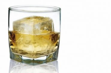 48mm Ice cube in a glass of beer from Ice Machine Unit of Allen Air & Refrigeration